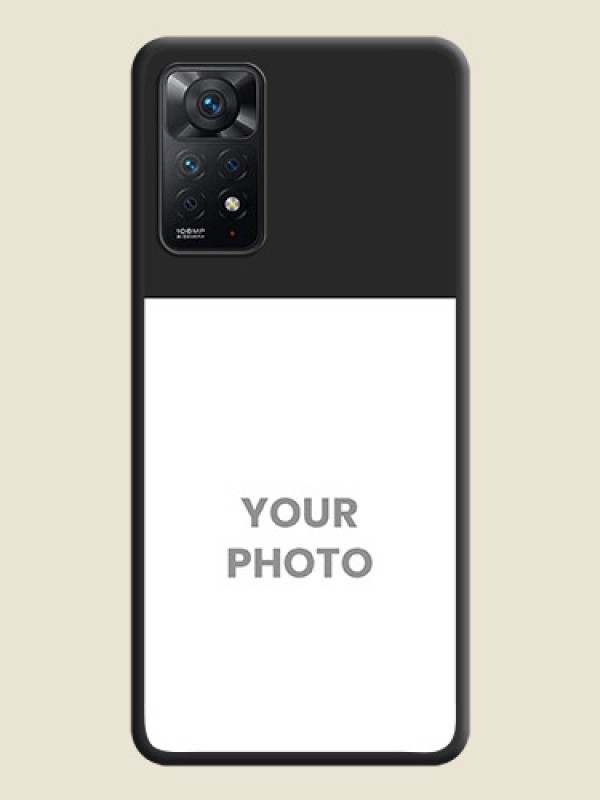 Custom Image Upload With Space Black Color On Custom Soft Matte Mobile Back Cover - Xiaomi Redmi Note 11 Pro 5G - alternate view