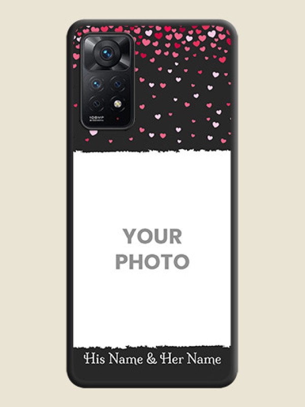 Custom Fall in Love with Your Partner  on Photo on Space Black Soft Matte Phone Cover - Redmi Note 11 Pro Plus 5G - alternate view
