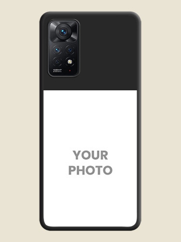Custom Image Upload With Space Black Color On Custom Soft Matte Mobile Back Cover - Xiaomi Redmi Note 11 Pro Plus 5G - alternate view