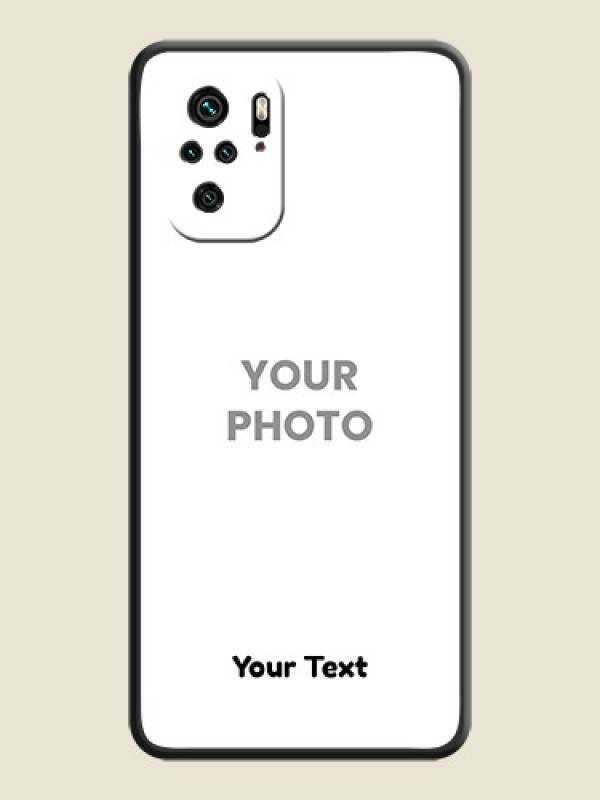 Custom Full Single Pic Upload With Text On Space Black Personalized Soft Matte Phone Covers -Xiaomi Redmi Note 11 Se - alternate view