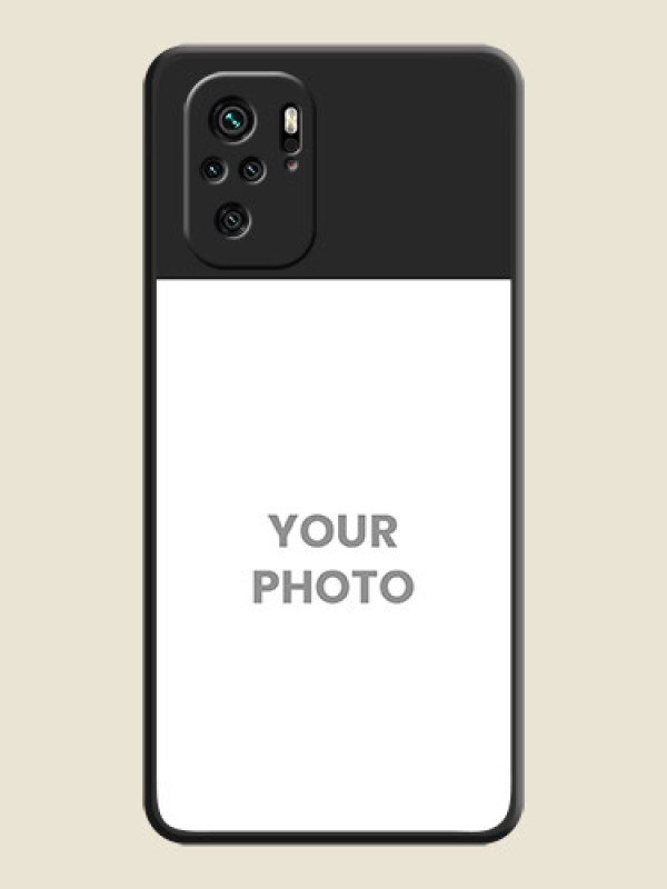 Custom Image Upload With Space Black Color On Custom Soft Matte Mobile Back Cover - Xiaomi Redmi Note 11 Se - alternate view
