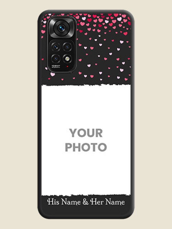 Custom Fall in Love with Your Partner  on Photo on Space Black Soft Matte Phone Cover - Redmi Note 11 - alternate view