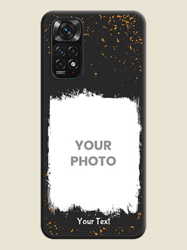Custom Spray Free Design on Photo on Space Black Soft Matte Phone Cover - Redmi Note 11 - alternate view