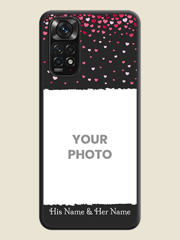 Custom Fall in Love with Your Partner  on Photo on Space Black Soft Matte Phone Cover - Redmi Note 11s - alternate view