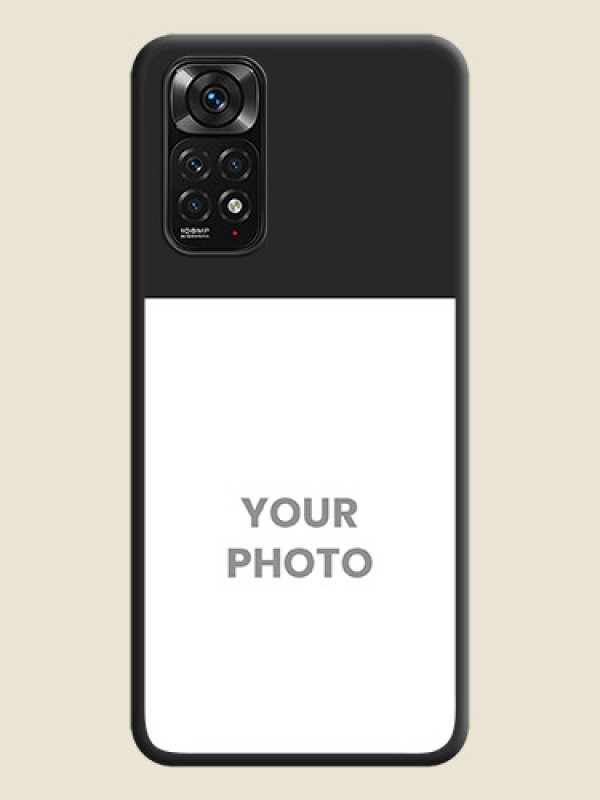 Custom Image Upload With Space Black Color On Custom Soft Matte Mobile Back Cover - Xiaomi Redmi Note 11S - alternate view