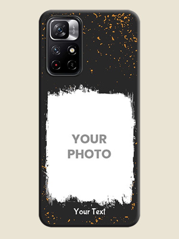 Custom Spray Free Design on Photo on Space Black Soft Matte Phone Cover - Redmi Note 11T 5G - alternate view