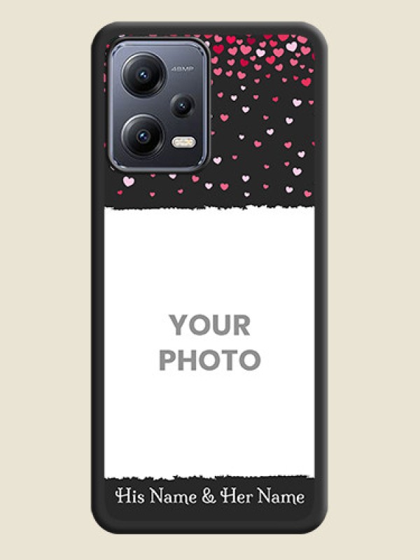 Custom Fall in Love with Your Partner  on Photo on Space Black Soft Matte Phone Cover - Xiaomi Redmi Note 12 5G - alternate view