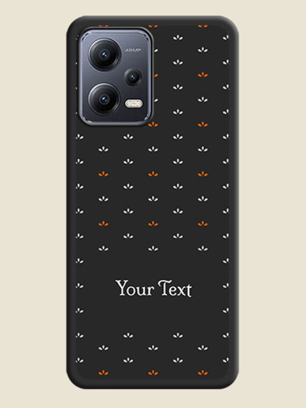Custom Simple Pattern With Custom Text On Space Black Personalized Soft Matte Phone Covers -Xiaomi Redmi Note 12 5G - alternate view