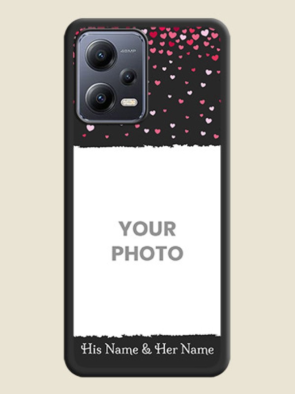 Custom Fall in Love with Your Partner  on Photo on Space Black Soft Matte Phone Cover - Xiaomi Redmi Note 12 Pro 5G - alternate view