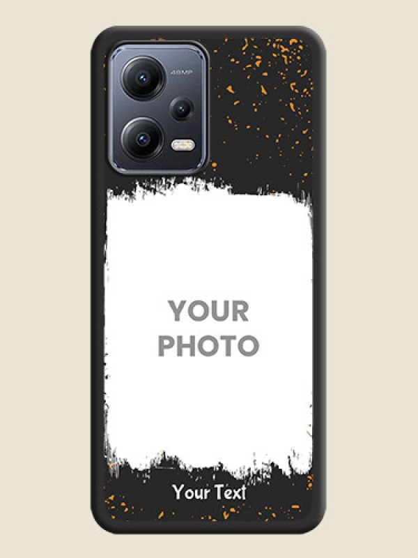 Custom Spray Free Design on Photo on Space Black Soft Matte Phone Cover - Xiaomi Redmi Note 12 Pro 5G - alternate view