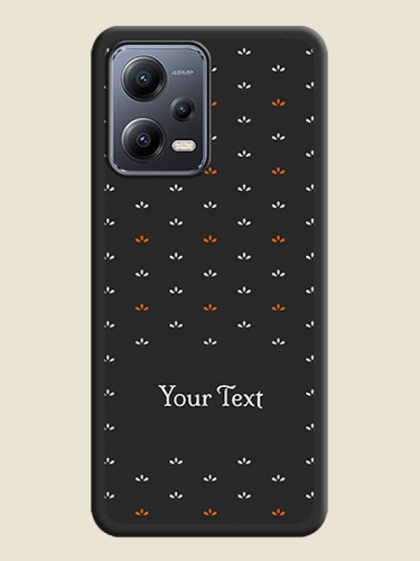 Custom Simple Pattern With Custom Text On Space Black Personalized Soft Matte Phone Covers -Xiaomi Redmi Note 12 Pro 5G - alternate view