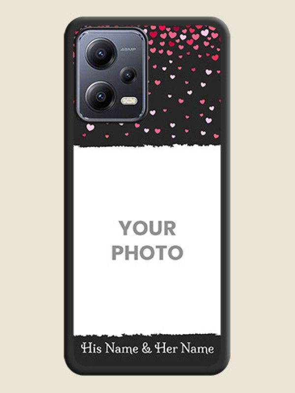 Custom Fall in Love with Your Partner  on Photo on Space Black Soft Matte Phone Cover - Xiaomi Redmi Note 12 Pro Plus 5G - alternate view