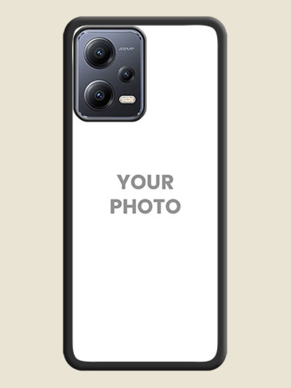 Custom Full Single Pic Upload On Space Black Personalized Soft Matte Phone Covers -Xiaomi Redmi Note 12 Pro Plus 5G - alternate view