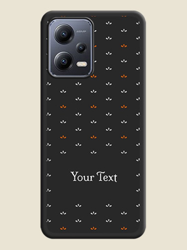 Custom Simple Pattern With Custom Text On Space Black Personalized Soft Matte Phone Covers -Xiaomi Redmi Note 12 Pro Plus 5G - alternate view