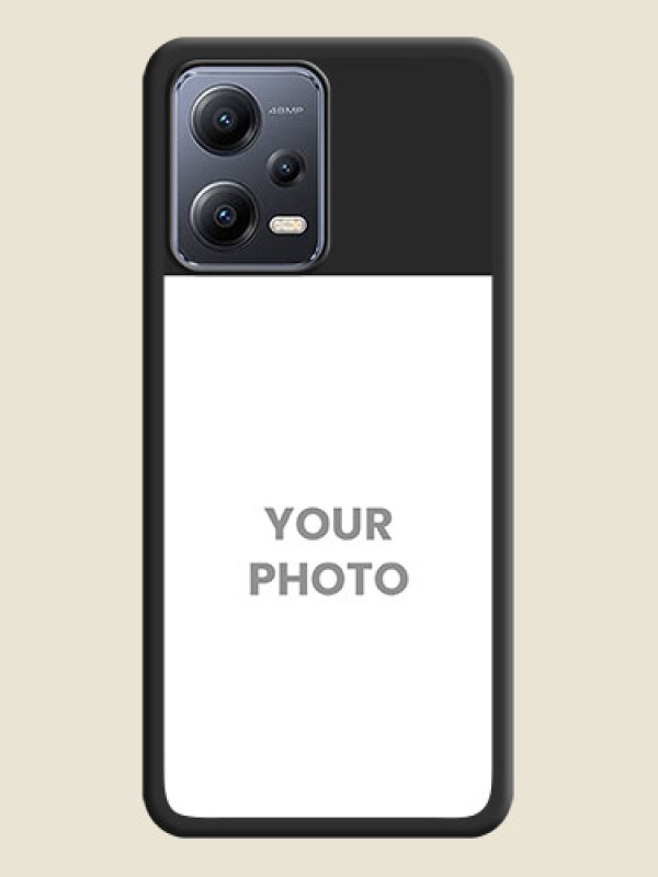 Custom Image Upload With Space Black Color On Custom Soft Matte Mobile Back Cover - Xiaomi Redmi Note 12 Pro Plus 5G - alternate view