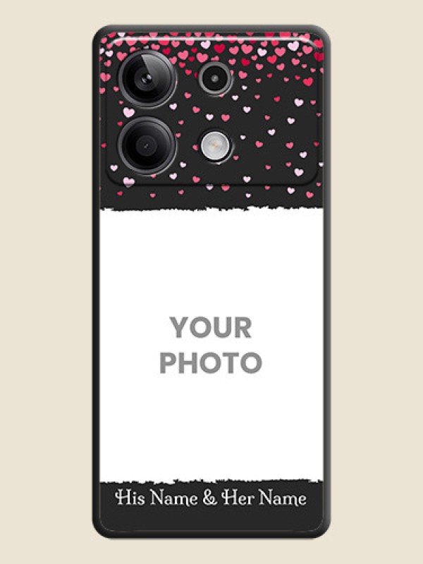 Custom Fall in Love with Your Partner - Photo on Space Black Soft Matte Phone Cover - Redmi Note 13 5G - alternate view