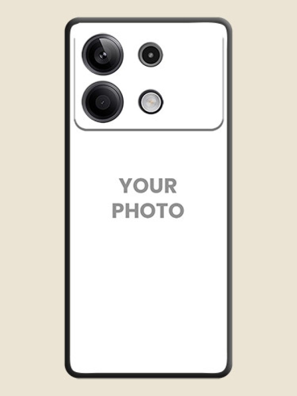 Custom Full Single Pic Upload On Space Black Personalized Soft Matte Phone Covers - Redmi Note 13 5G - alternate view