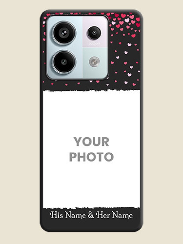 Custom Fall in Love with Your Partner - Photo on Space Black Soft Matte Phone Cover - Redmi Note 13 Pro 5G - alternate view
