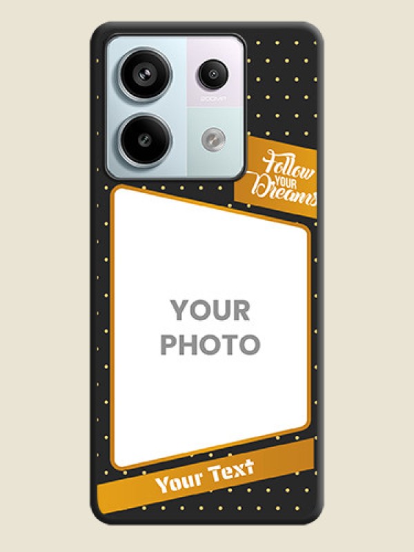 Custom Follow Your Dreams with White Dots on Space Black Custom Soft Matte Phone Cases - Redmi Note 13 Pro 5G - alternate view
