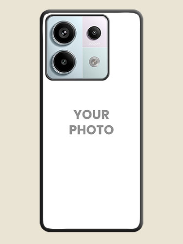 Custom Full Single Pic Upload On Space Black Personalized Soft Matte Phone Covers - Redmi Note 13 Pro 5G - alternate view