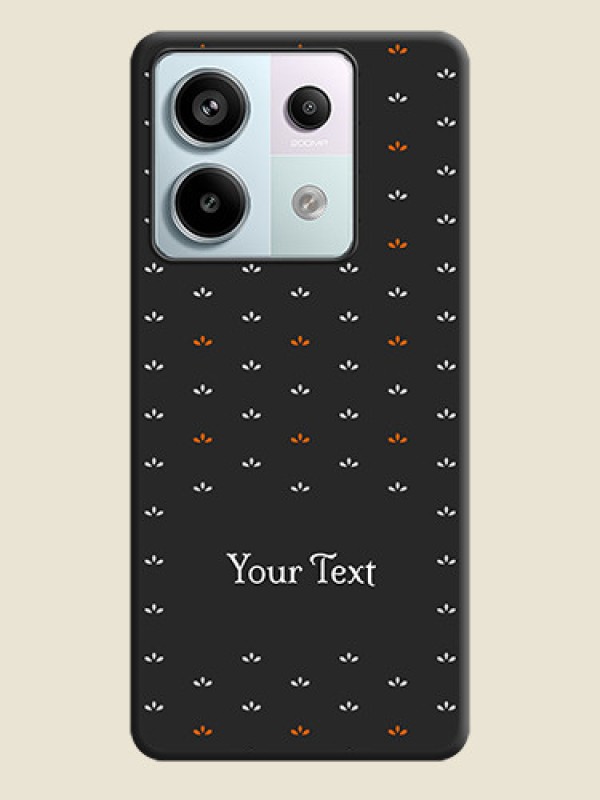 Custom Simple Pattern With Custom Text On Space Black Personalized Soft Matte Phone Covers - Redmi Note 13 Pro 5G - alternate view