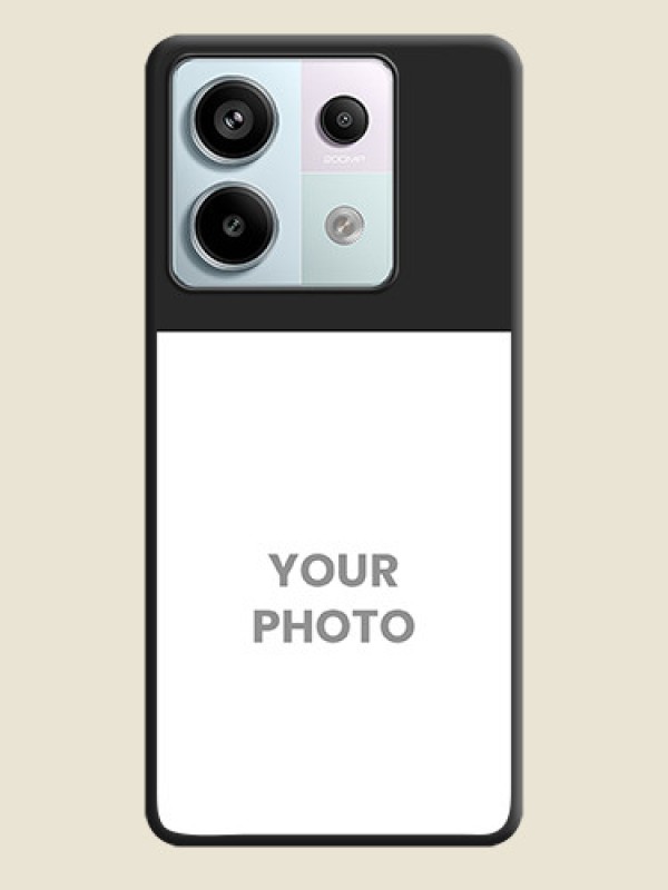 Custom Image Upload With Space Black Color On Custom Soft Matte Mobile Back Cover - Xiaomi Redmi Note 13 Pro 5G - alternate view