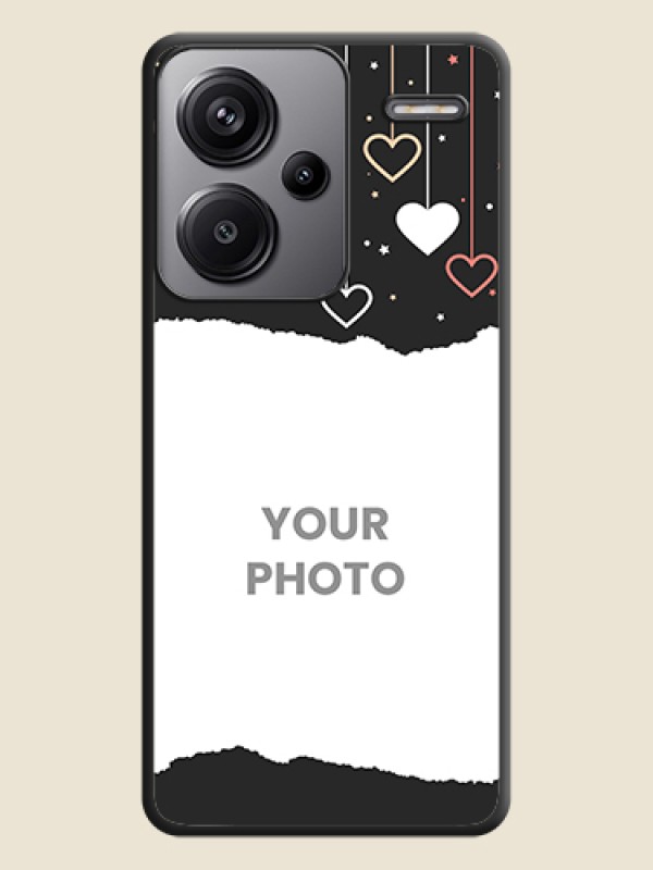 Custom Love Hangings with Splash Wave Picture On Space Black Custom Soft Matte Mobile Back Cover - Redmi Note 13 Pro Plus 5G - alternate view