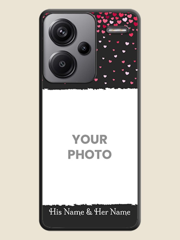 Custom Fall in Love with Your Partner on Photo On Space Black Custom Soft Matte Mobile Back Cover - Redmi Note 13 Pro Plus 5G - alternate view