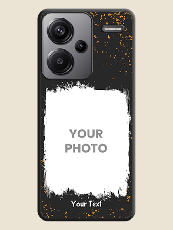 Custom Spray Free Design on Photo On Space Black Custom Soft Matte Mobile Back Cover - Redmi Note 13 Pro Plus 5G - alternate view