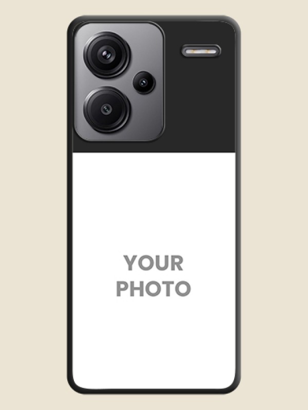 Custom Image Upload With Space Black Color On Custom Soft Matte Mobile Back Cover - Xiaomi Redmi Note 13 Pro Plus 5G - alternate view