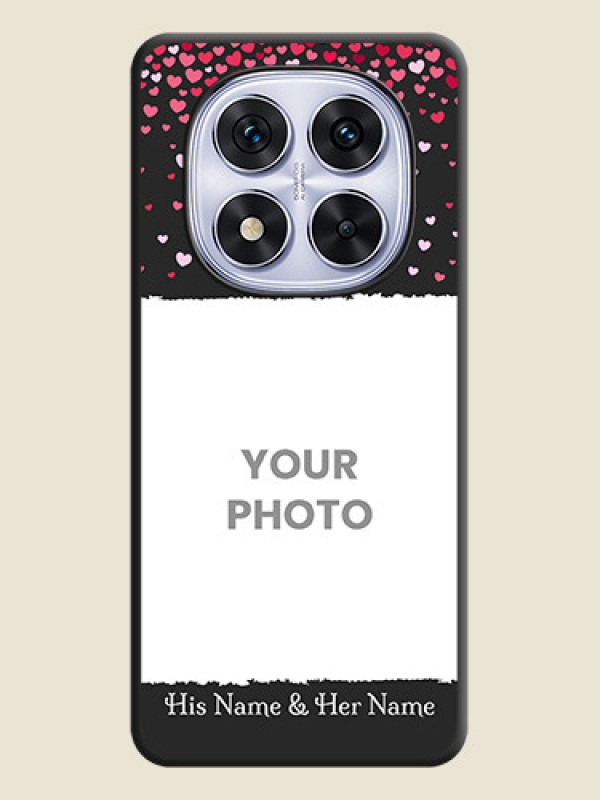 Custom Fall in Love with Your Partner on Photo On Space Black Custom Soft Matte Mobile Back Cover - Redmi Note 14 Pro 5G - alternate view