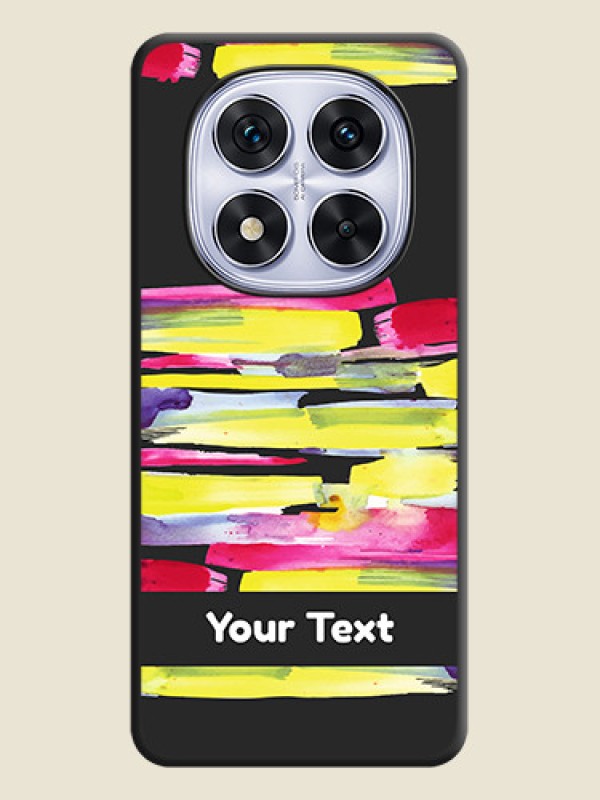 Custom Brush Coloured On Space Black Custom Soft Matte Mobile Back Cover - Redmi Note 14 Pro 5G - alternate view