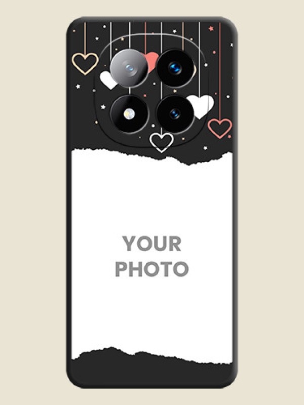 Custom Love Hangings with Splash Wave Picture On Space Black Custom Soft Matte Mobile Back Cover - Redmi Note 14 Pro Plus 5G - alternate view