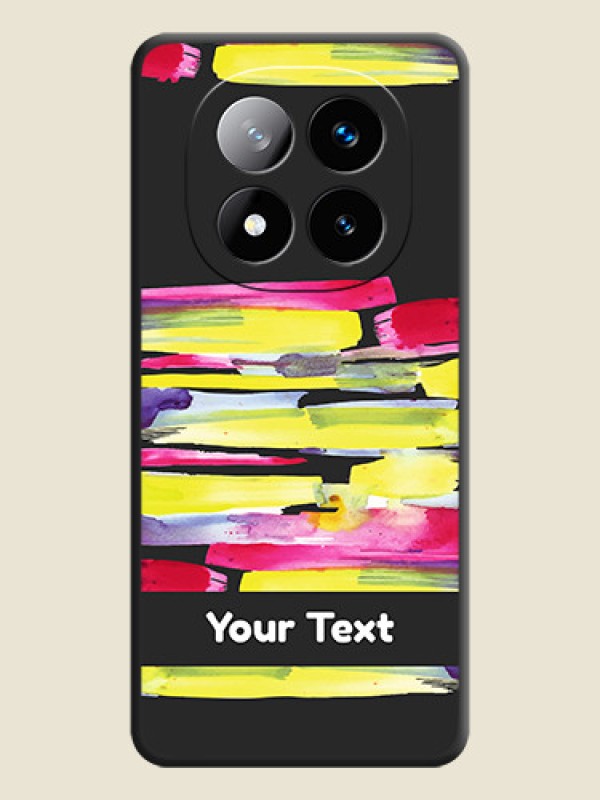 Custom Brush Coloured On Space Black Custom Soft Matte Mobile Back Cover - Redmi Note 14 Pro Plus 5G - alternate view