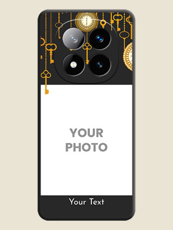 Custom Decorative Design with Text On Space Black Custom Soft Matte Mobile Back Cover - Redmi Note 14 Pro Plus 5G - alternate view