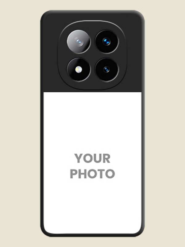 Custom Image Upload With Space Black Color On Custom Soft Matte Mobile Back Cover - Xiaomi Redmi Note 14 Pro Plus 5G - alternate view