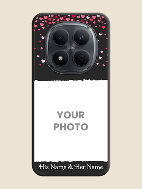 Custom Fall in Love with Your Partner on Photo On Space Black Custom Soft Matte Mobile Back Cover - Xiaomi Redmi Note 15 5G - alternate view