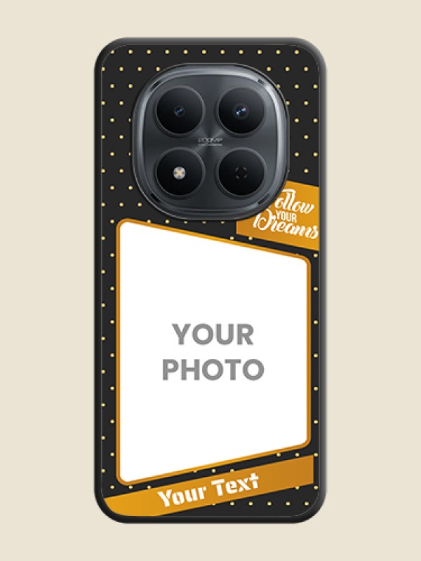 Custom Follow Your Dreams with White Dots On Space Black Custom Soft Matte Mobile Back Cover - Xiaomi Redmi Note 15 5G - alternate view