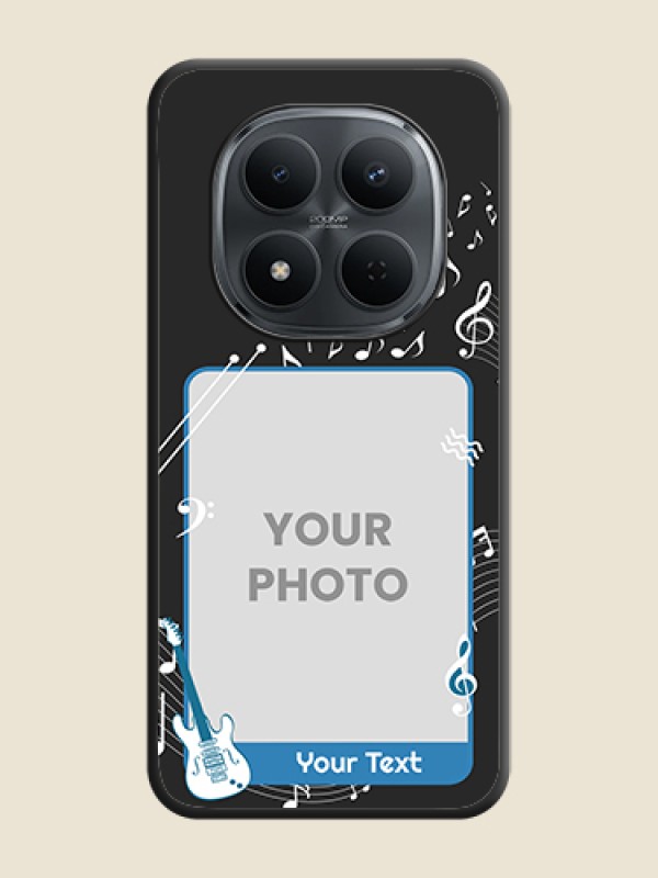 Custom Musical Theme Design with Text on Photo On Space Black Custom Soft Matte Mobile Back Cover - Xiaomi Redmi Note 15 Pro 5G - alternate view