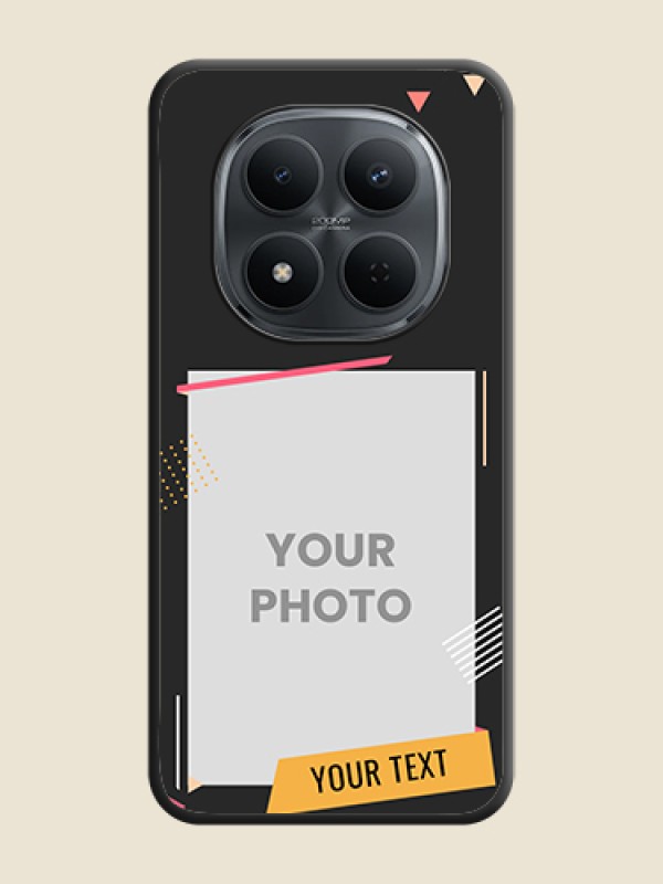 Custom Photo Frame with Triangle Small Dots on Photo On Space Black Custom Soft Matte Mobile Back Cover - Xiaomi Redmi Note 15 Pro 5G - alternate view