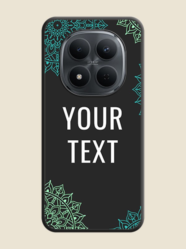 Custom Your Name with Floral Design On Space Black Custom Soft Matte Mobile Back Cover - Xiaomi Redmi Note 15 Pro 5G - alternate view
