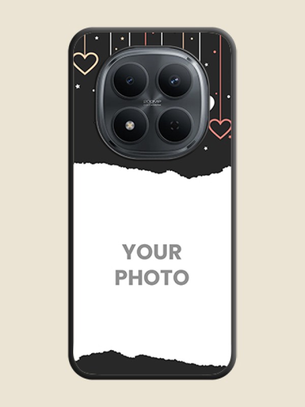 Custom Love Hangings with Splash Wave Picture On Space Black Custom Soft Matte Mobile Back Cover - Xiaomi Redmi Note 15 Pro Plus 5G - alternate view