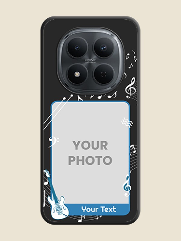 Custom Musical Theme Design with Text on Photo On Space Black Custom Soft Matte Mobile Back Cover - Xiaomi Redmi Note 15 Pro Plus 5G - alternate view