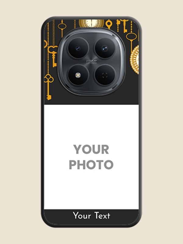 Custom Decorative Design with Text On Space Black Custom Soft Matte Mobile Back Cover - Xiaomi Redmi Note 15 Pro Plus 5G - alternate view