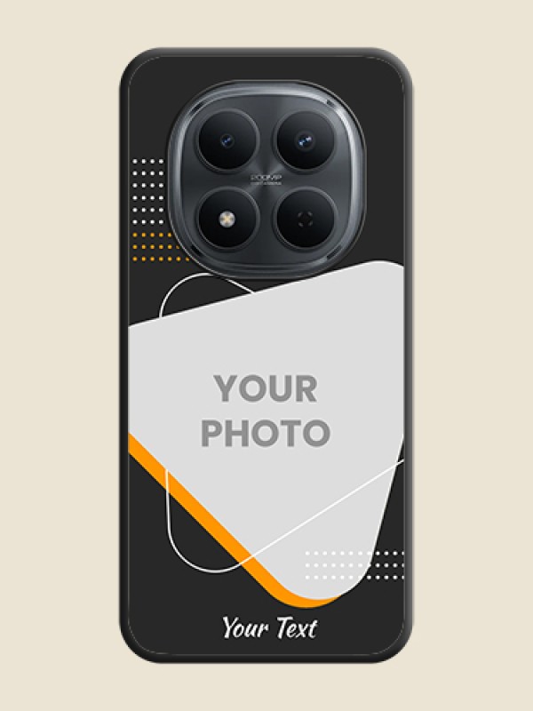 Custom Yellow Triangle on Photo On Space Black Custom Soft Matte Mobile Back Cover - Xiaomi Redmi Note 15 Pro Plus 5G - alternate view