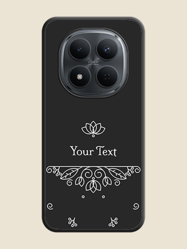 Custom Lotus Garden Custom Text On Space Black Custom Soft Matte Mobile Back Cover - Xiaomi Redmi Note 15 Pro Plus 5G - alternate view