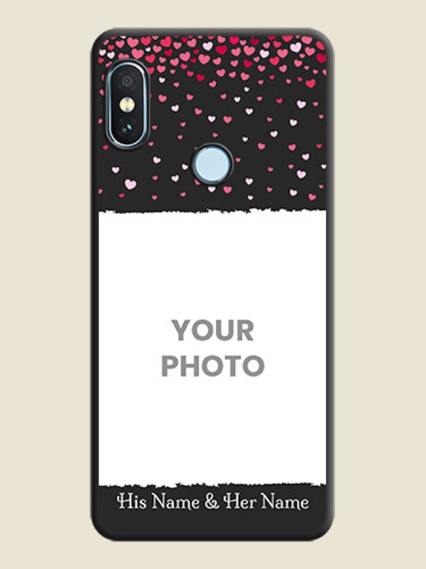 Custom Fall in Love with Your Partner on Photo On Space Black Custom Soft Matte Mobile Back Cover - Xiaomi Redmi Note 5 Pro - alternate view
