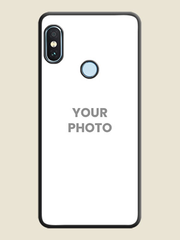 Custom Full Single Pic Upload On Space Black Custom Soft Matte Mobile Back Cover - Xiaomi Redmi Note 5 Pro - alternate view