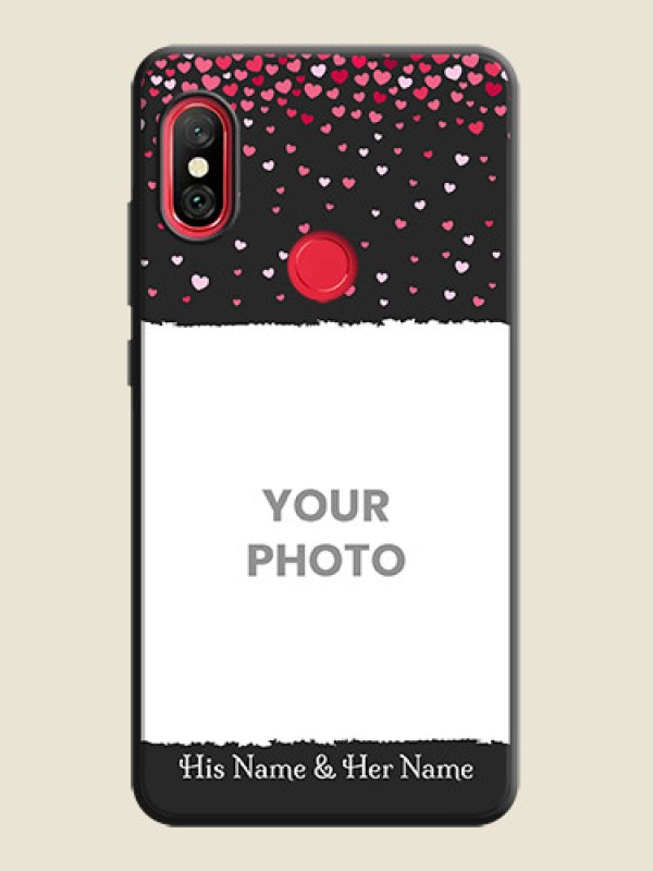 Custom Fall in Love with Your Partner  - Photo on Space Black Soft Matte Phone Cover - Redmi Note 6 Pro - alternate view