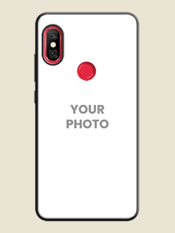 Custom Full Single Pic Upload On Space Black Personalized Soft Matte Phone Covers -Xiaomi Redmi Note 6 Pro - alternate view